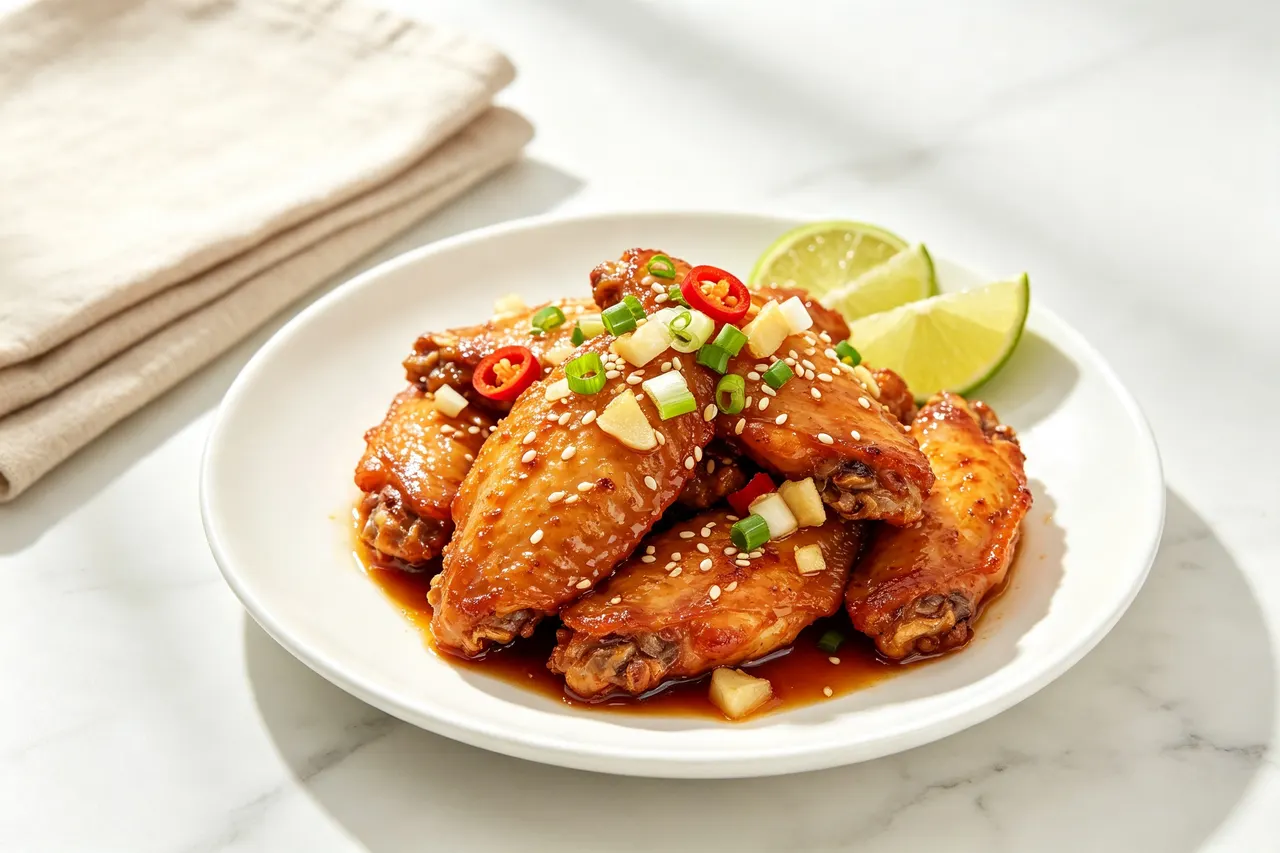 Air Fryer Chicken Wings - 350 calorie dinner
