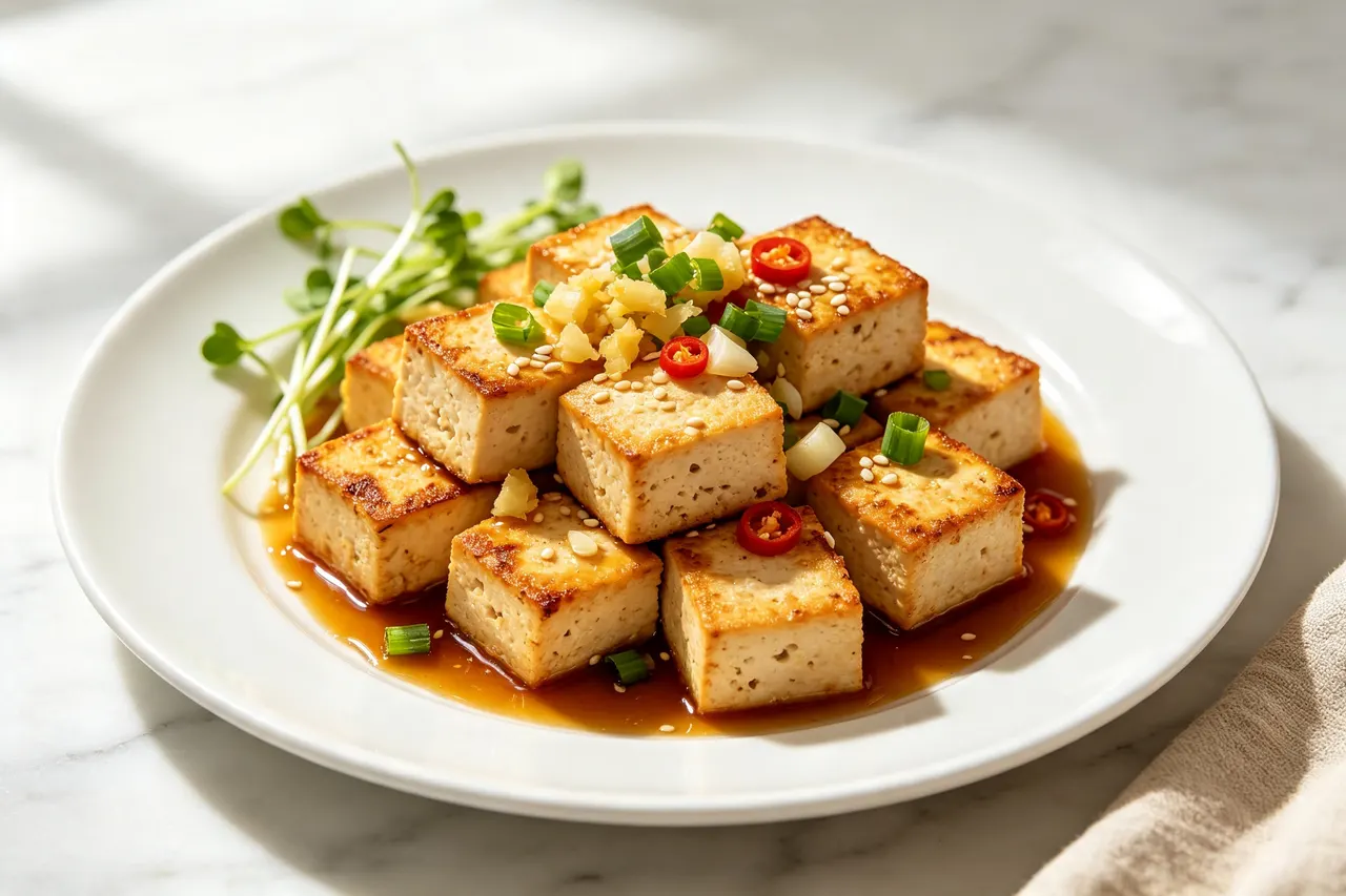 Air Fryer Tofu Bites - 250 calorie dinner