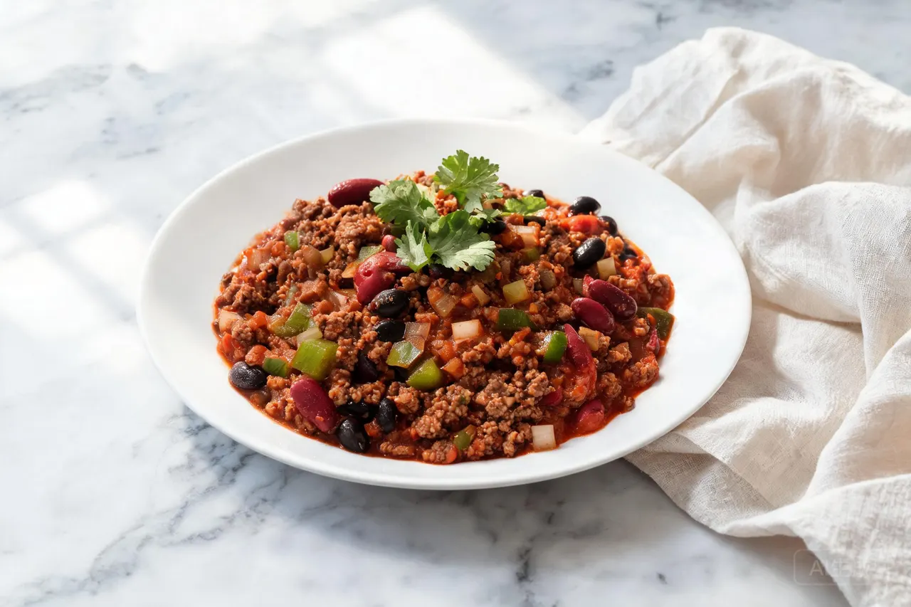 Beef and Bean Chili - 540 calorie dinner
