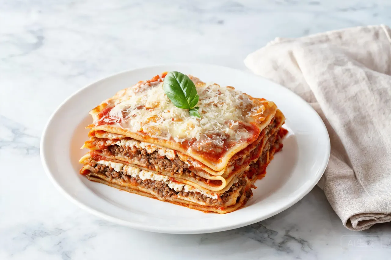Beef Lasagna - 660 calorie dinner