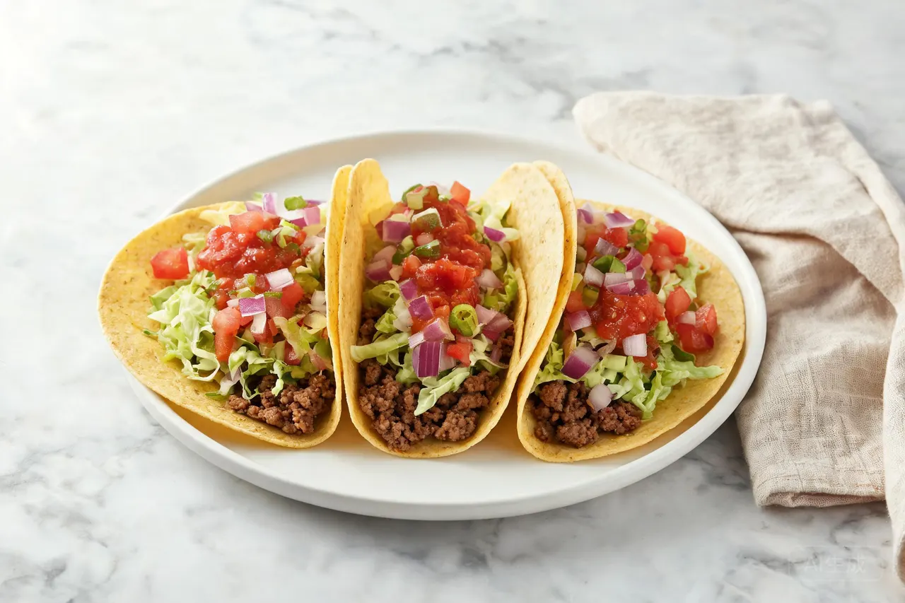 Beef Tacos - 520 calorie dinner