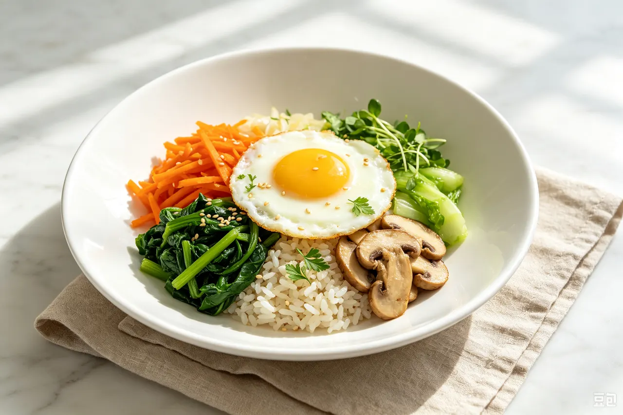 Light Bibimbap - 420 calorie dinner