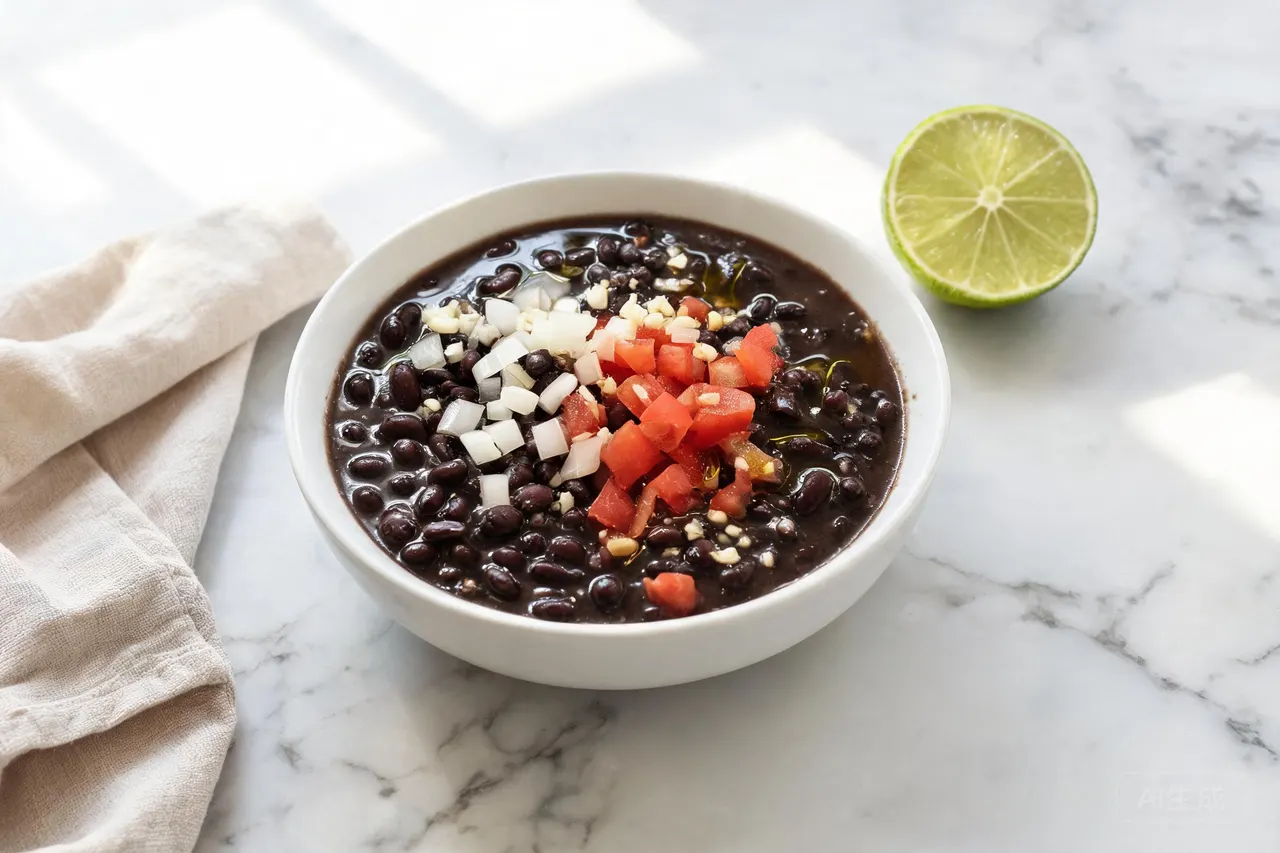 Black Bean Soup - 290 calorie dinner