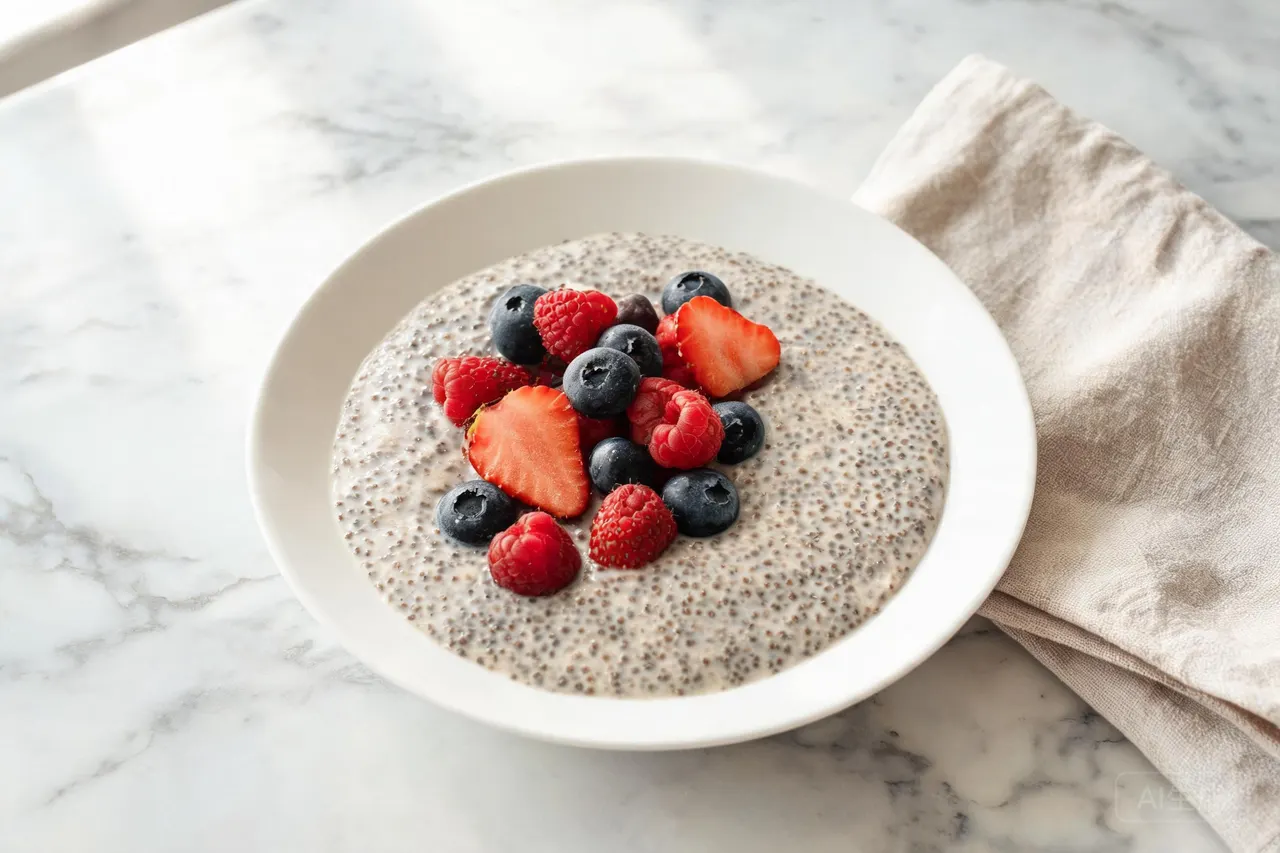 Chia Seed Pudding - 180 calorie dessert