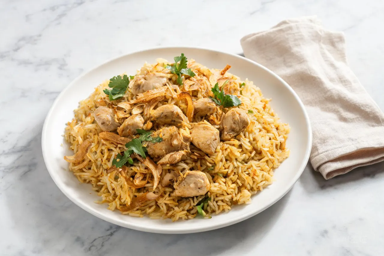 Chicken Biryani - 680 calorie dinner