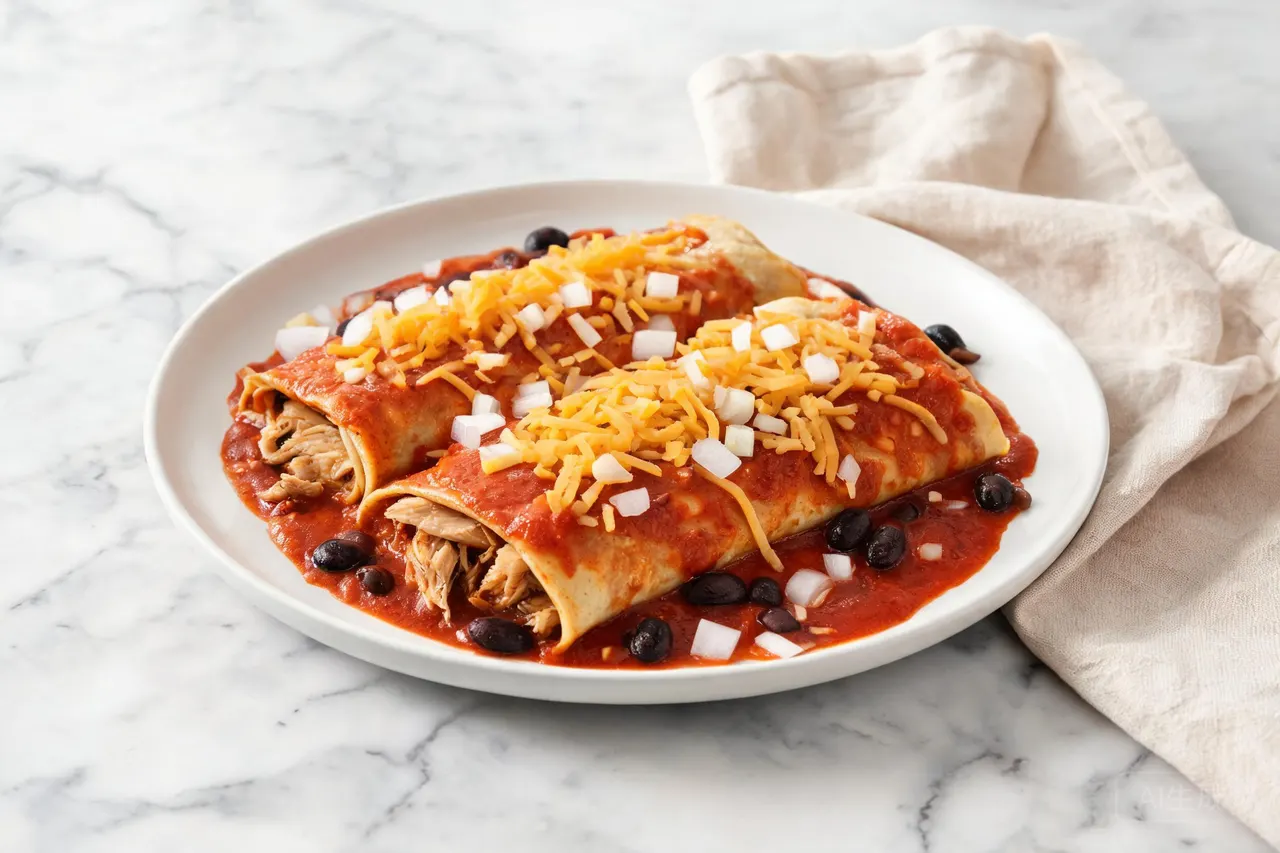 Chicken Enchiladas - 490 calorie dinner