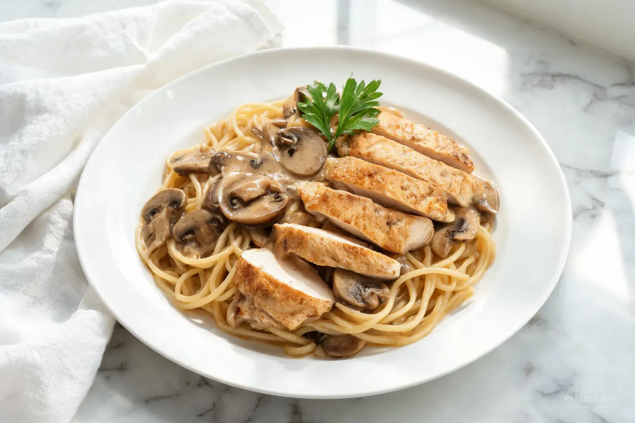 Chicken Marsala - 560 calorie dinner