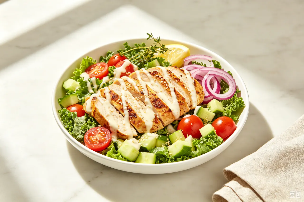 Chicken Shawarma Bowl - 420 calorie lunch