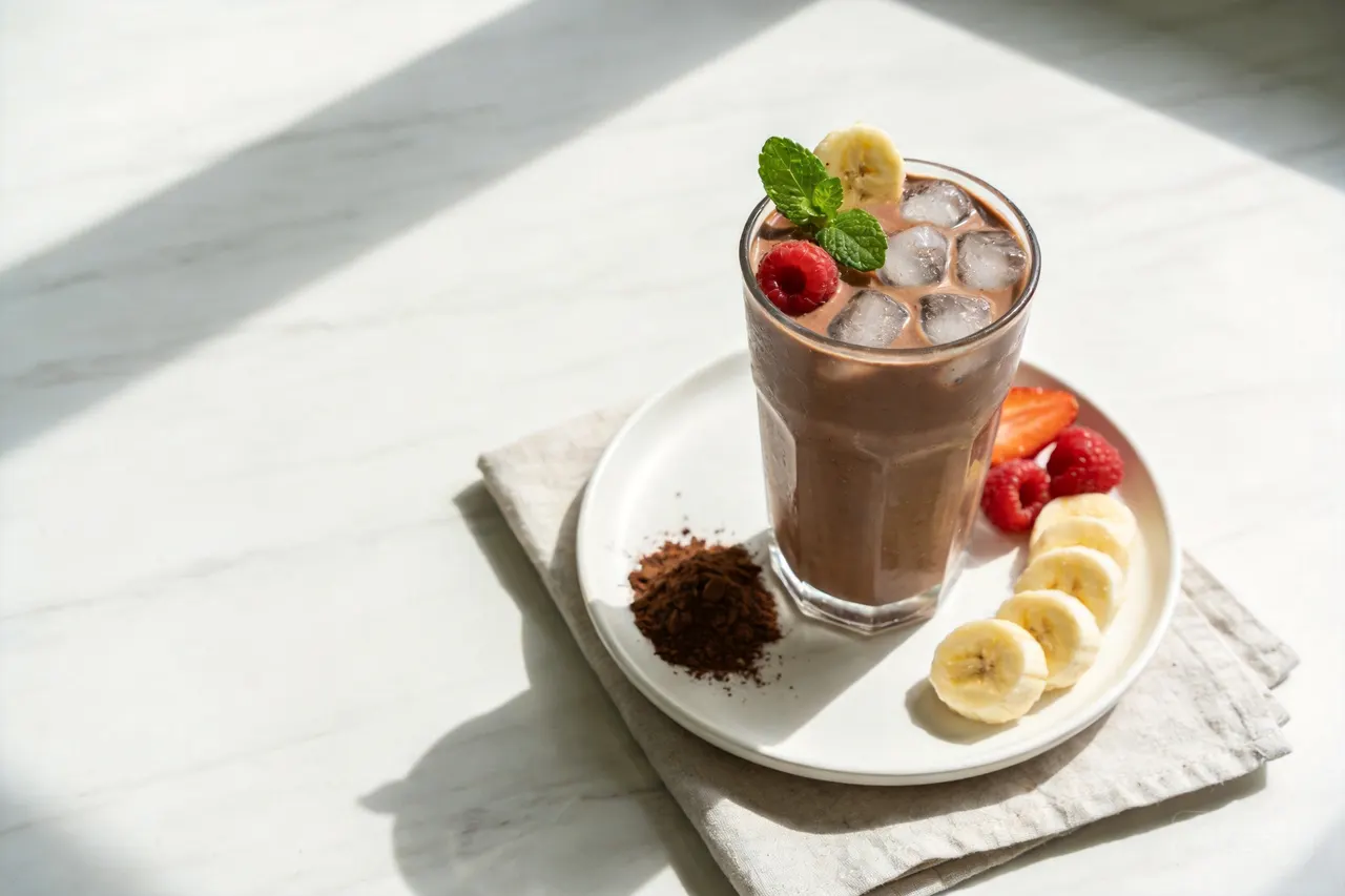 Chocolate Protein Shake - 220 calorie snack