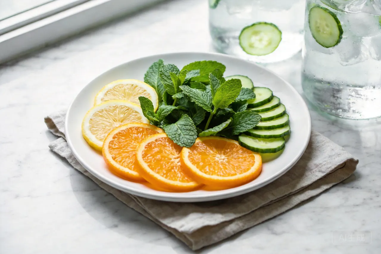 Citrus Mint Detox Water - 10 calorie snack