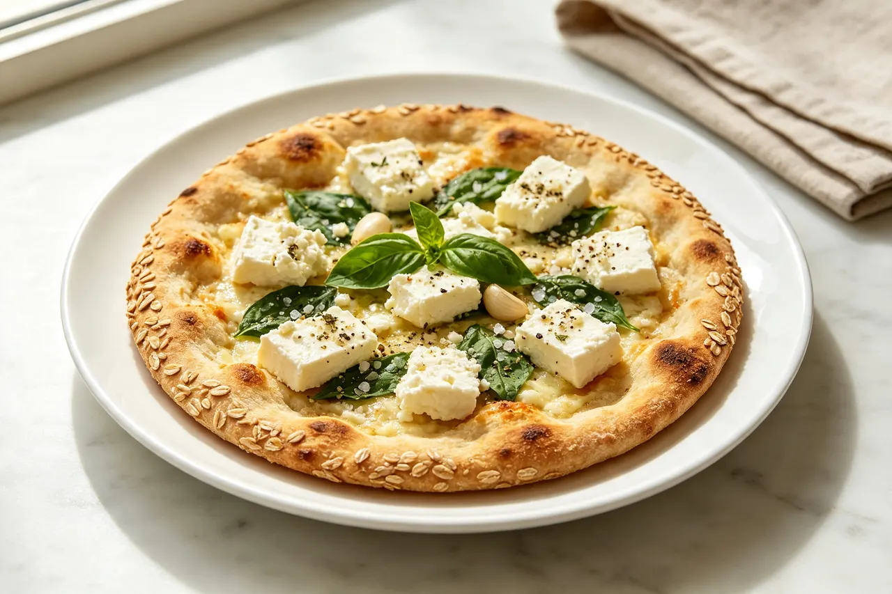Cottage Cheese Flatbread - 200 calorie snack