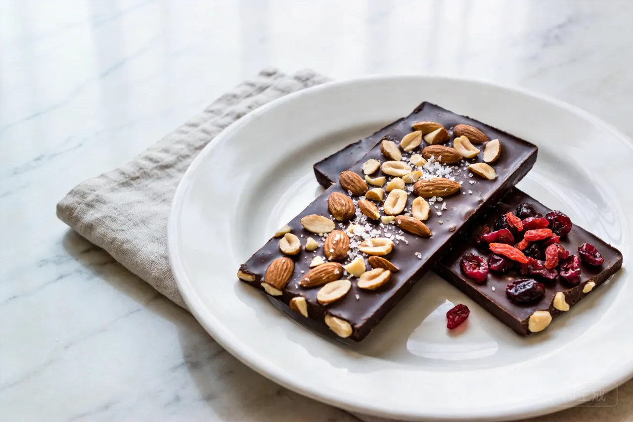 Dark Chocolate Almond Bark - 150 calorie dessert