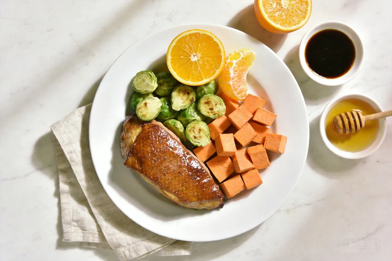 Duck Breast with Orange - 670 calorie dinner
