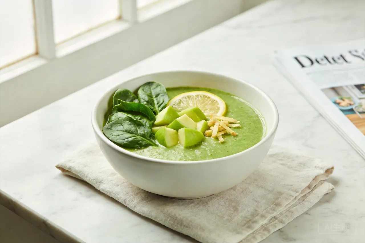 Green Detox Smoothie - 160 calorie breakfast