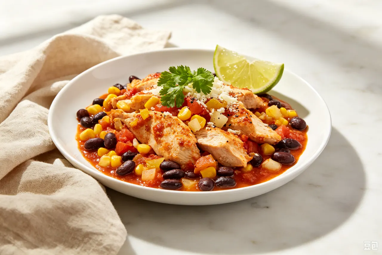 Instant Pot Mexican Chicken - 360 calorie dinner
