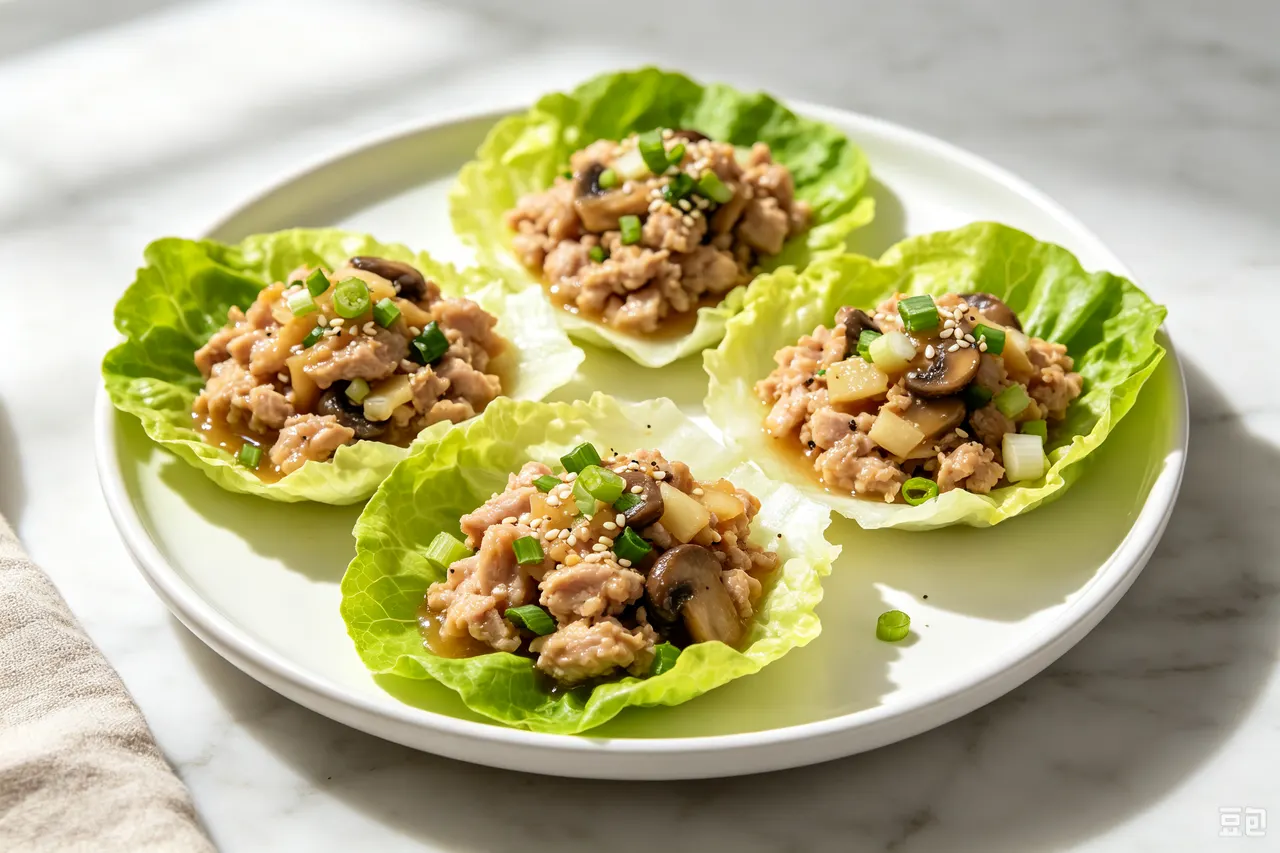 Keto Chicken Lettuce Wraps - 290 calorie lunch