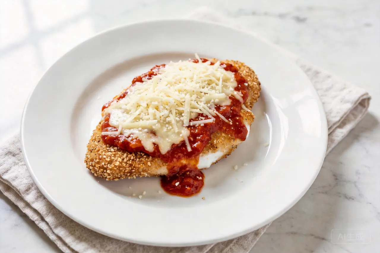 Light Chicken Parmesan - 490 calorie dinner