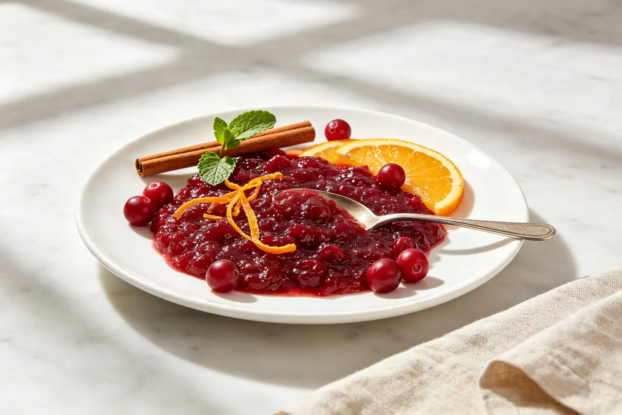 Homemade Cranberry Sauce - 60 calorie snack