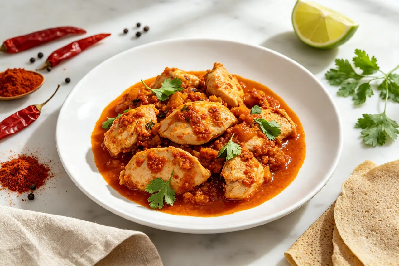 Low-Cal Ethiopian Chicken Wat - 400 calorie dinner