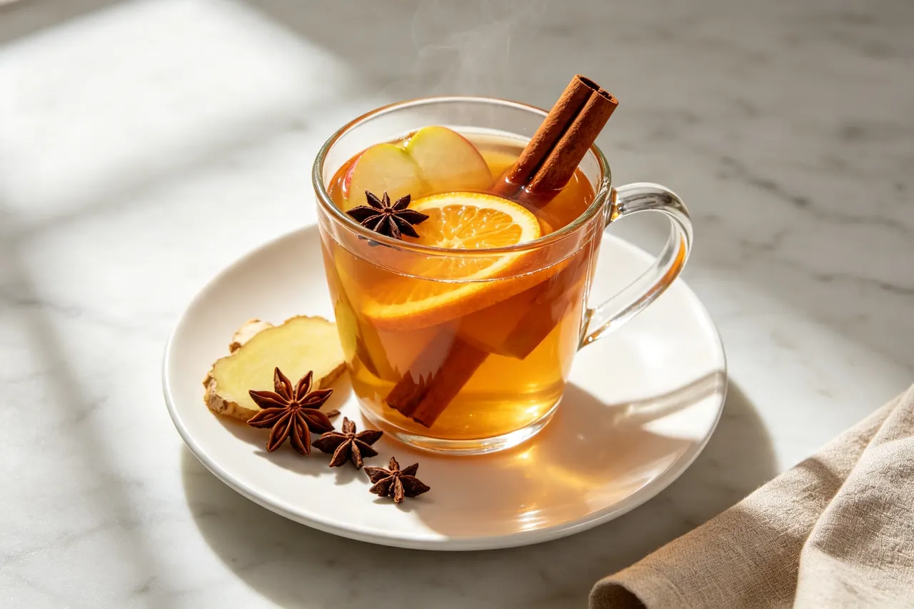 Mulled Apple Cider - 100 calorie snack