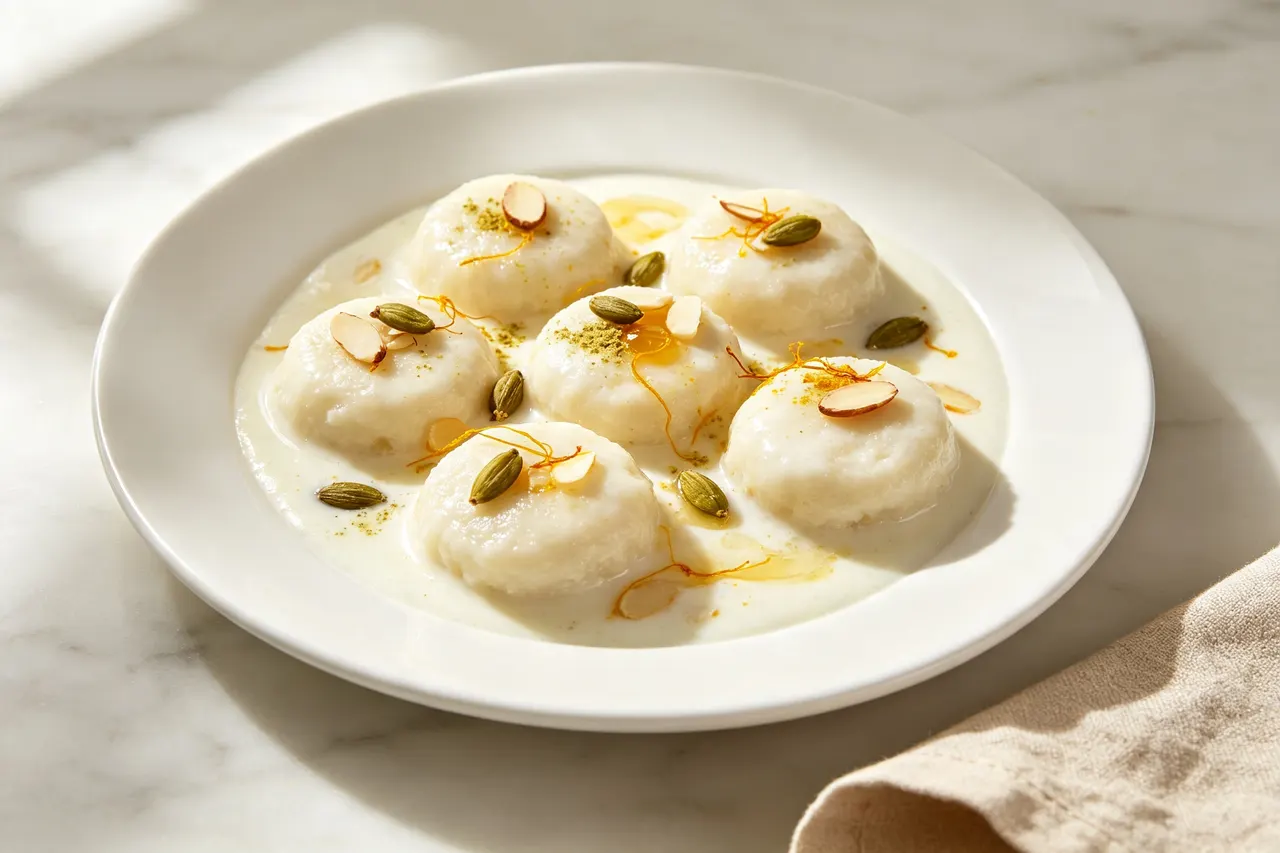 Low-Cal Rasmalai - 180 calorie dessert