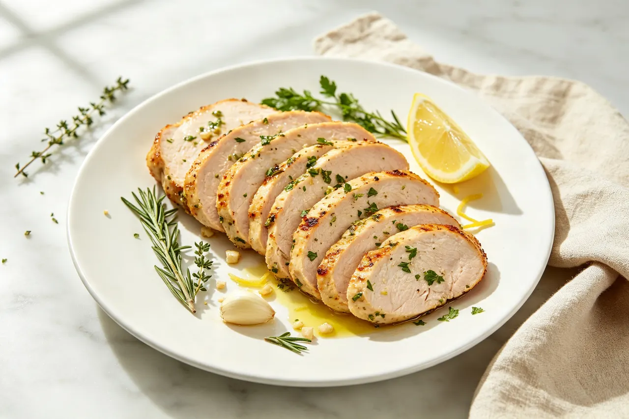 Herb Roasted Turkey Breast - 180 calorie dinner