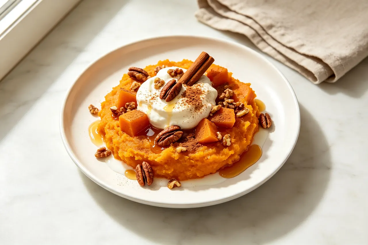 Light Sweet Potato Casserole - 160 calorie dessert