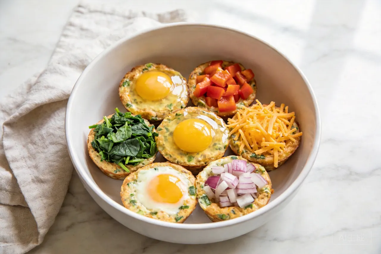 Meal Prep Egg Muffins - 80 calorie breakfast