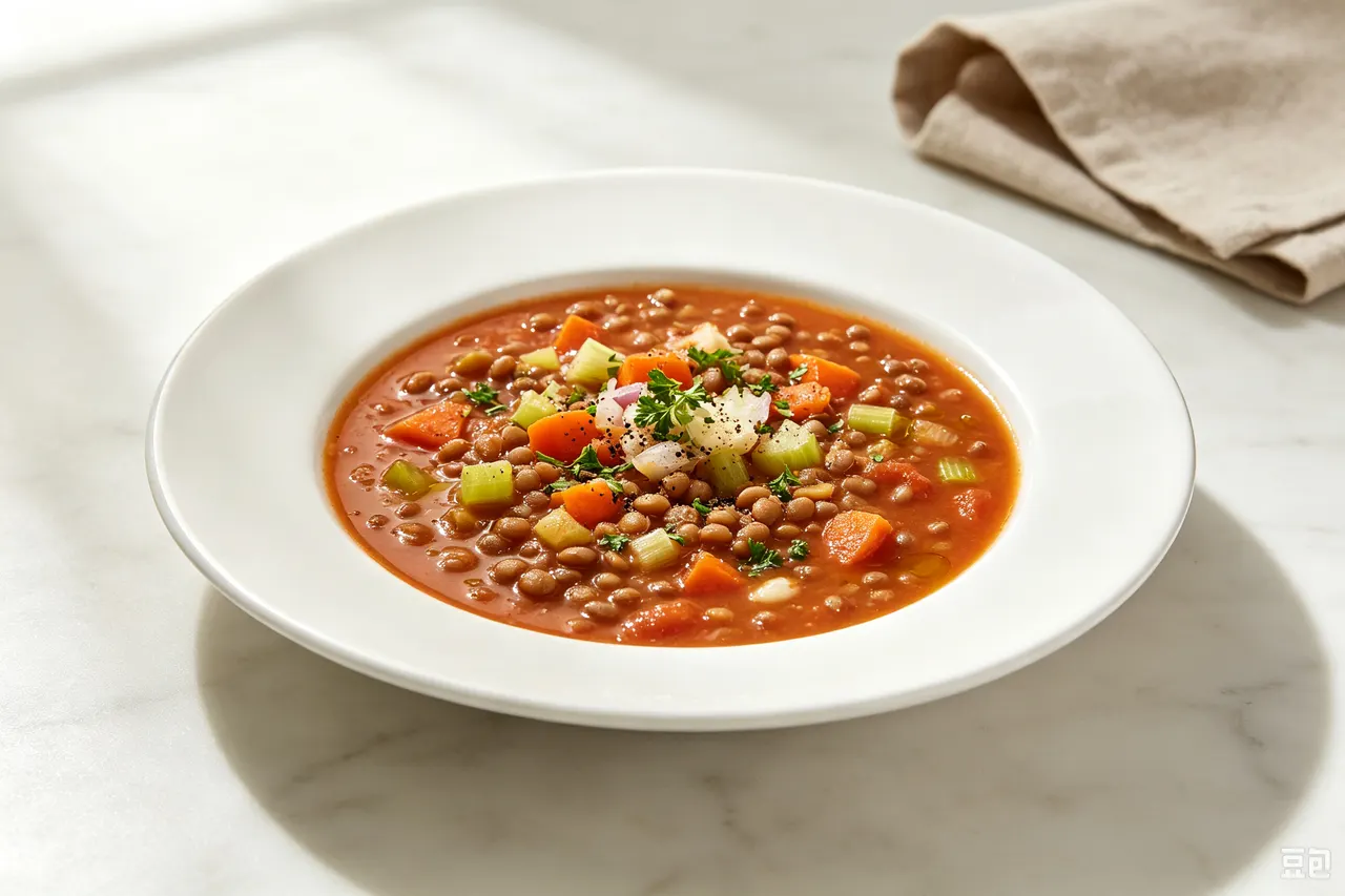 One-Pot Lentil Soup - 280 calorie lunch