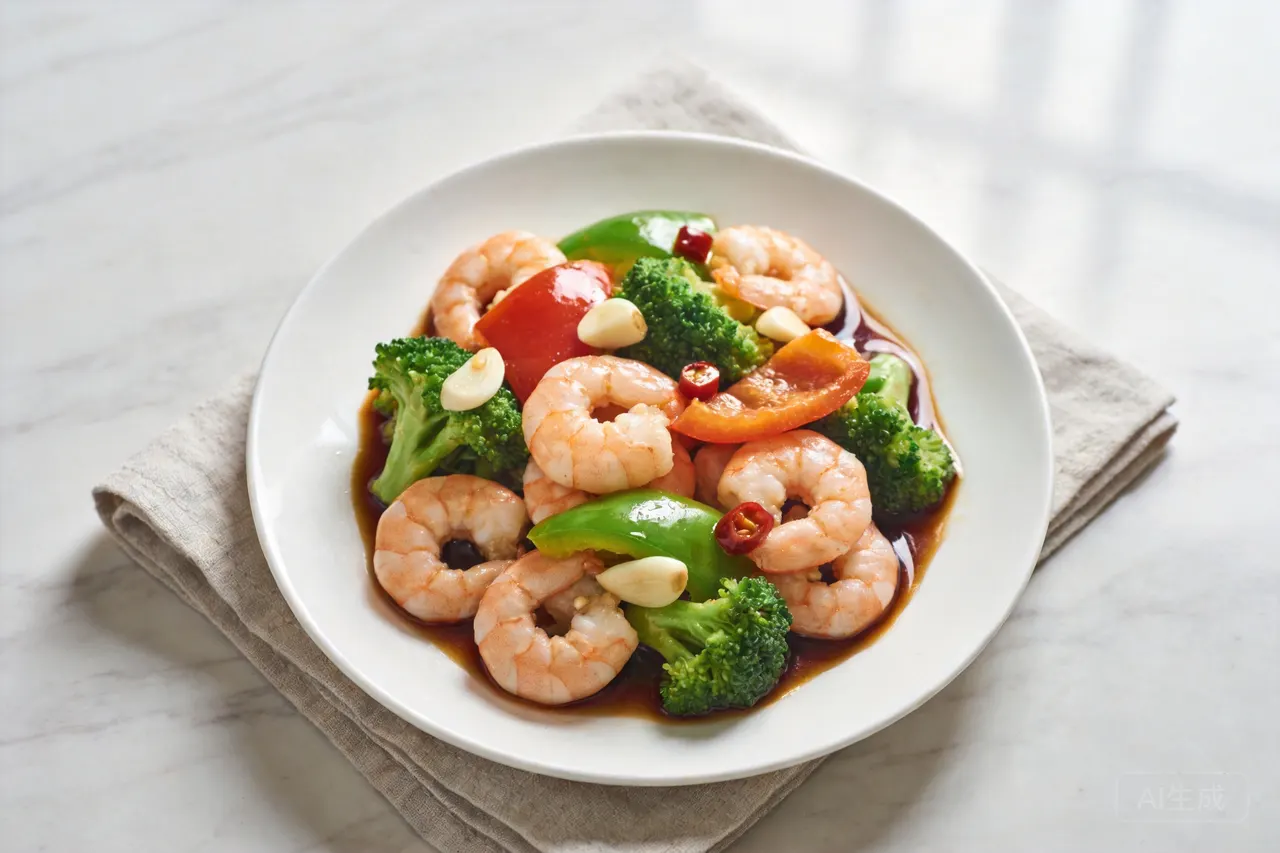 Spicy Shrimp Stir-Fry - 310 calorie dinner