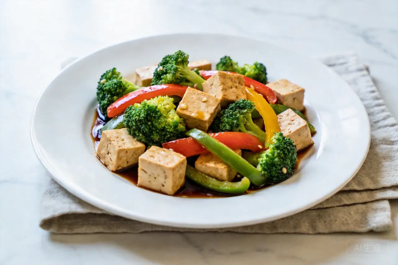Stir-Fry Tofu and Vegetables - 300 calorie dinner