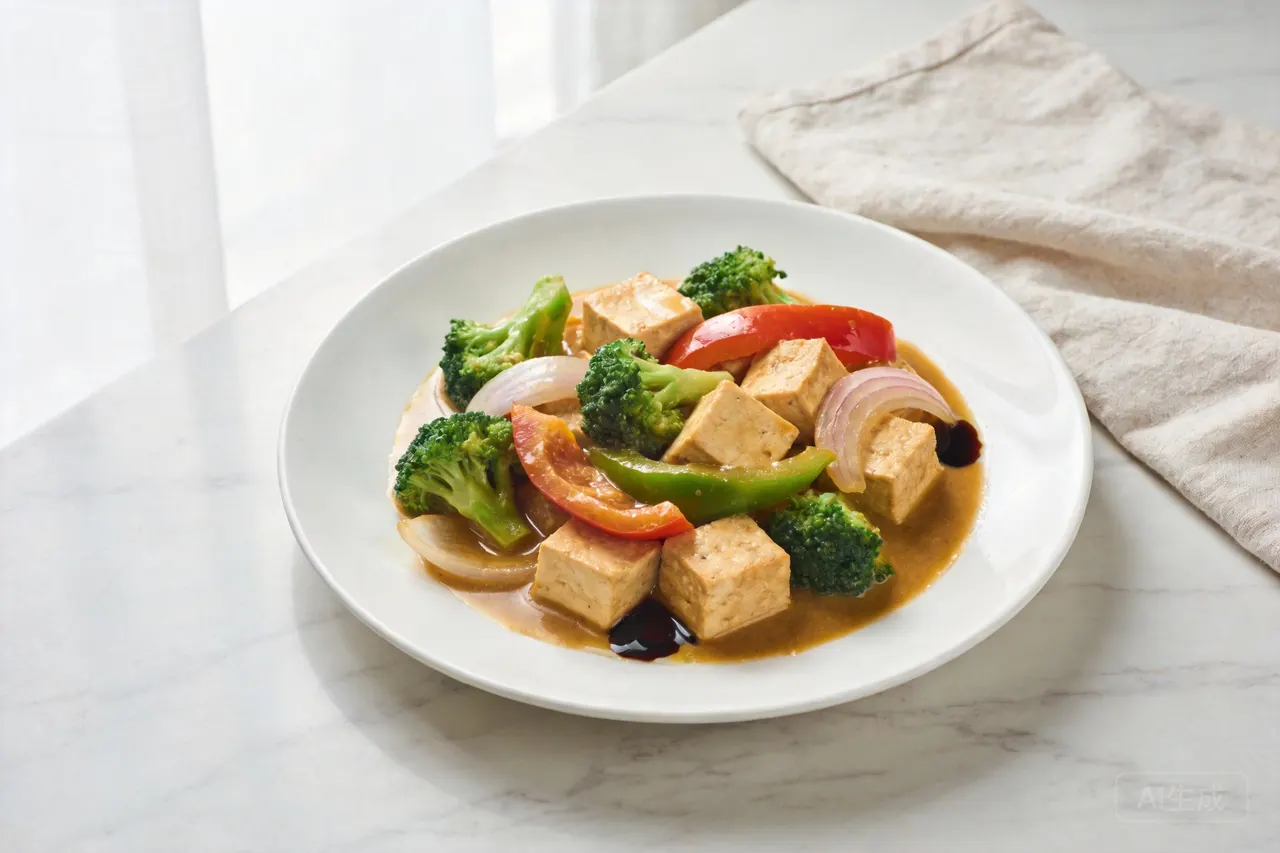 Tofu and Vegetable Curry - 420 calorie dinner