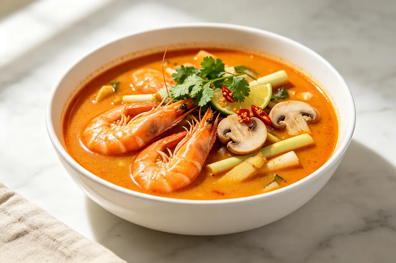 Tom Yum Goong (Thai Shrimp Soup) - 160 calorie dinner