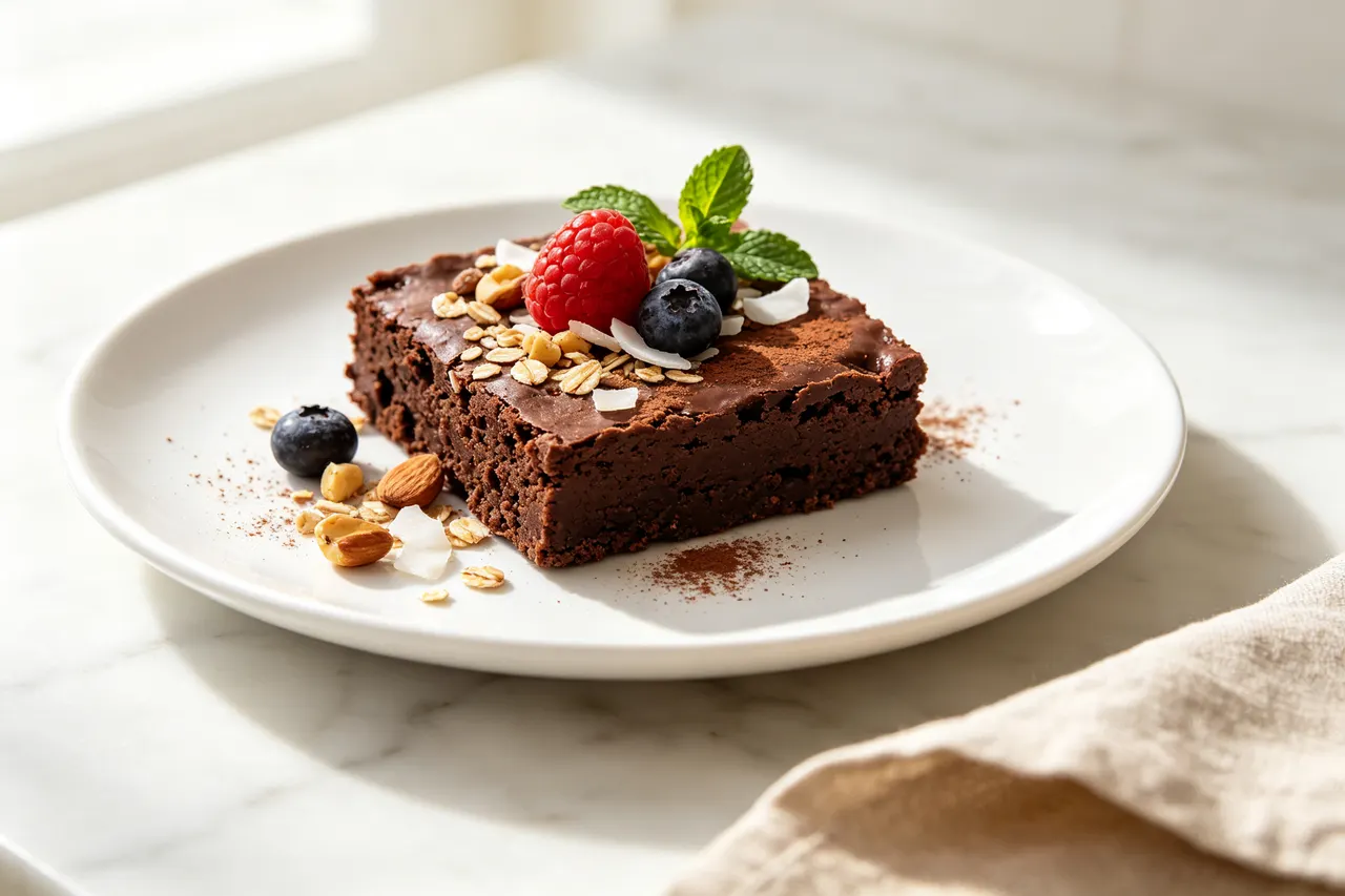 Vegan Black Bean Brownies - 180 calorie dessert