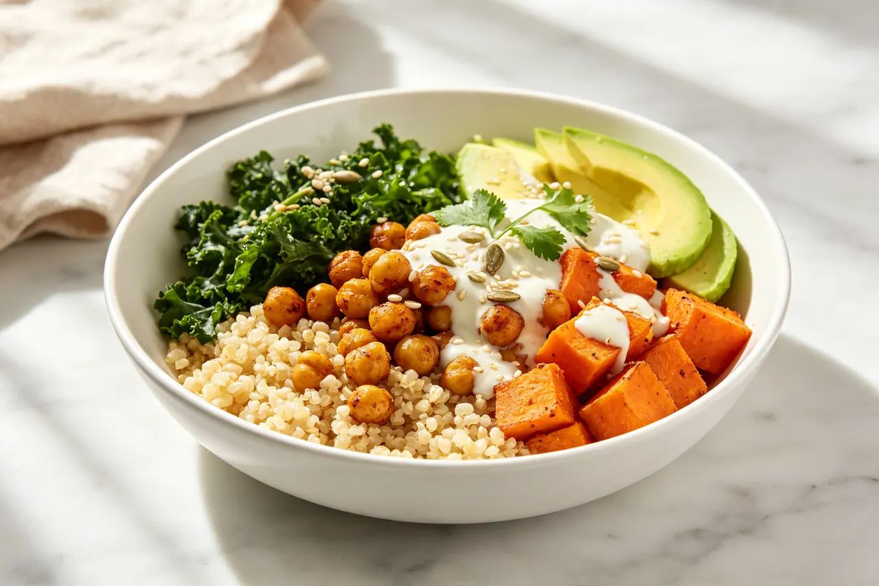 Vegan Buddha Bowl - 480 calorie lunch
