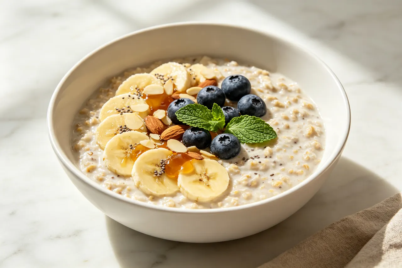 Vegan Overnight Oats - 320 calorie breakfast