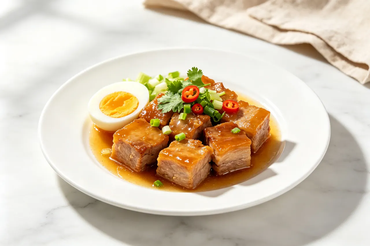 Vietnamese Caramel Pork (Thit Kho) Light - 410 calorie dinner
